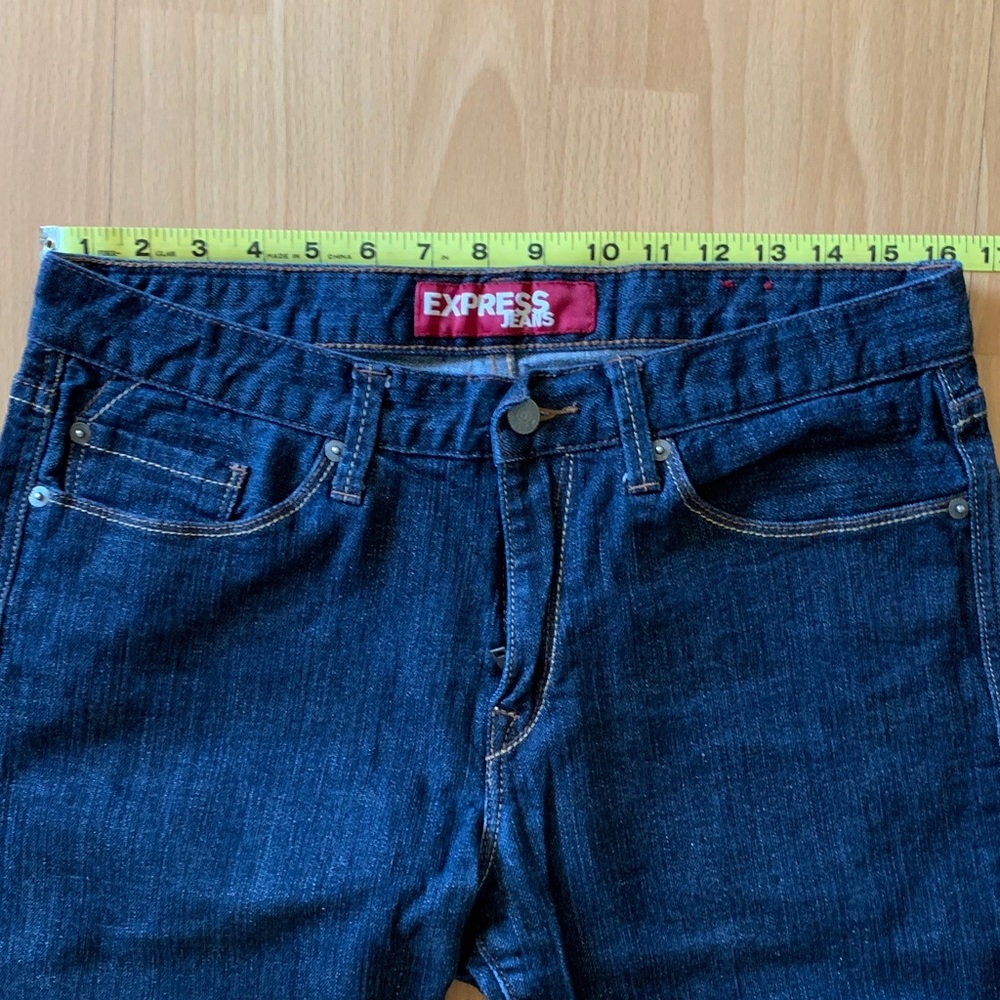 Express Men’s Straight Jeans in Dark Blue